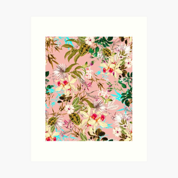 Gardenia #pattern #botanical Art Print