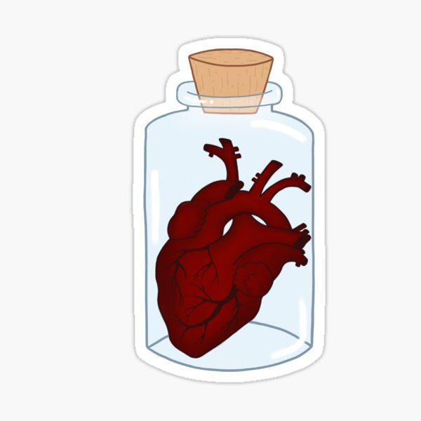 Heart in a Jar  Sticker