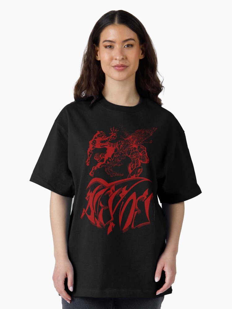 Thumbnail 1 of 7, Oversized T-Shirt, Muay Thai Cheetah vs Boxer Robot designed and sold by Sojobo.