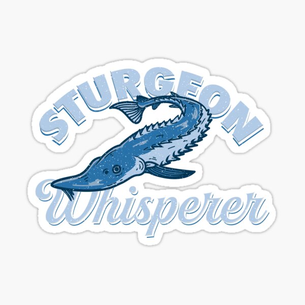 Vista previa del artículo con la obra «Sturgeon Whisperer Lake Life - Regalo de pesca divertido», diseñado y vendido por yeoys.