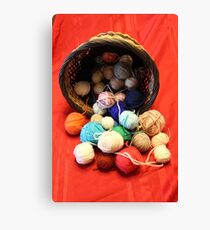 Knitting Yarn Canvas Print