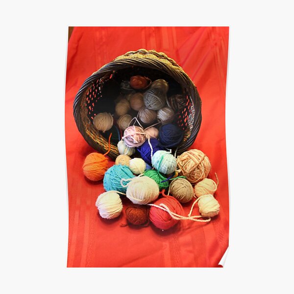 Knitting Yarn Poster