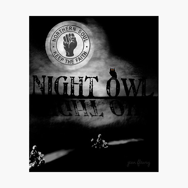 Item preview, Northern Soul - NIGHT OWL - SCOOTER design by Pipberry designed and sold by Pipberry.