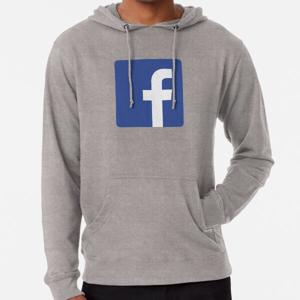 Facebook Logo Meme Merch Lightweight Hoodie