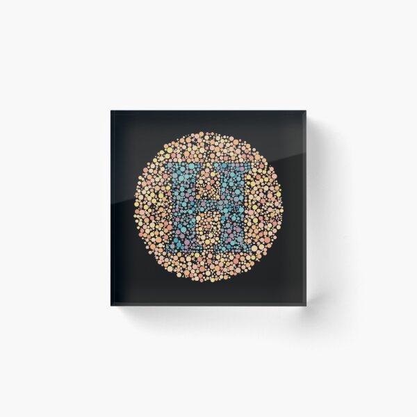 “H” Eye Test Letter Acrylic Block