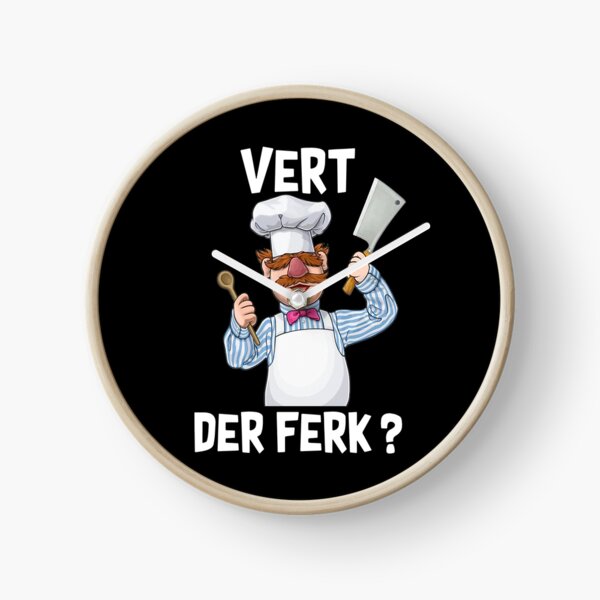 vert der ferk swedish chef funny meme Clock