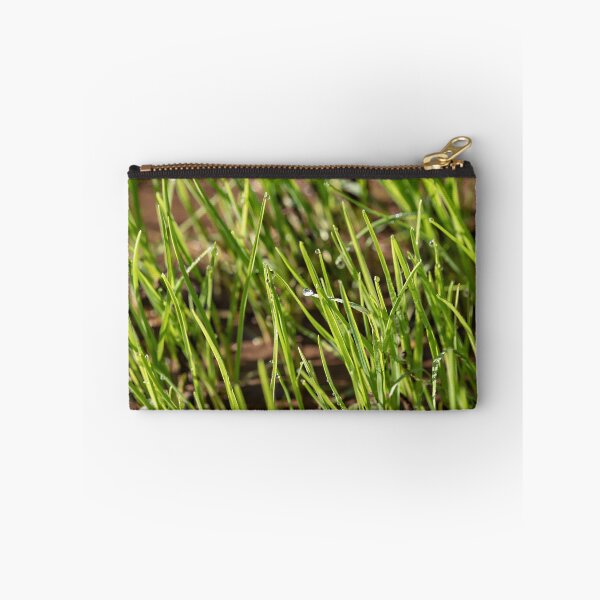 Item preview, Abstract background of fresh green grass with dew drops close up designed and sold by EG Creativity Art.