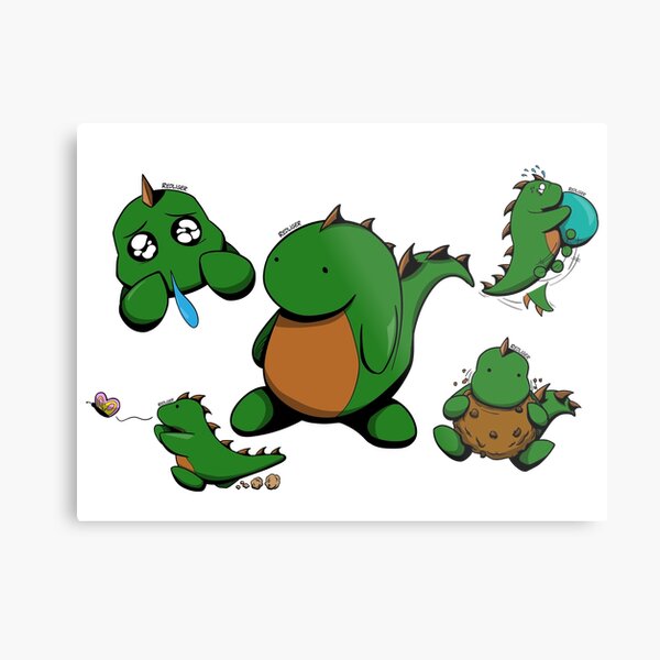 The Little Lizard Guy Metal Print