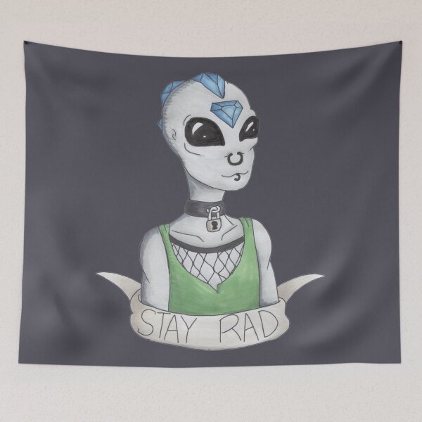 Item preview, Stay Rad - Punk Alien designed and sold by DILLIGAFM8.