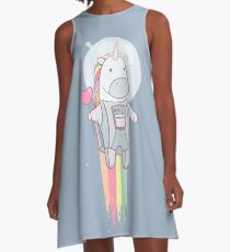 Space Unicorn! A-Line Dress
