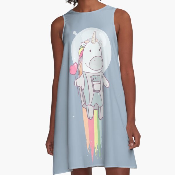 Space Unicorn! A-Line Dress
