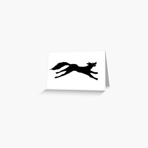 Running Shadow Fox Design ~ 2009 Greeting Card