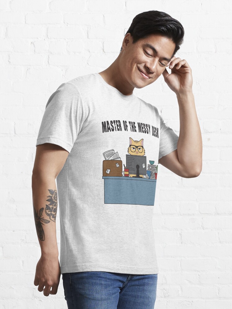 Alternative Ansicht von Master Of The Messy Desk Nerdy Cat - Messy Desk Gift Essential T-Shirt