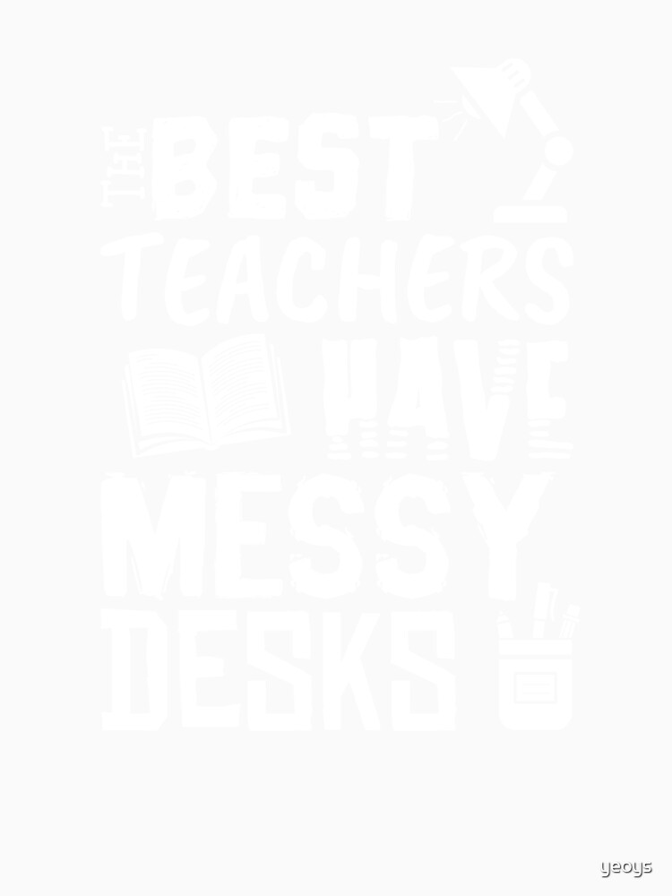 Thumbnail 3 von 3, Baseballshirt mit 3/4-Arm, The Best Teachers Have Messy Desks - Messy Desk Gift designt und verkauft von yeoys.