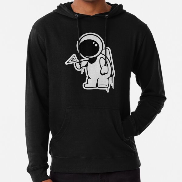 astronaut vacuuming space hoodie