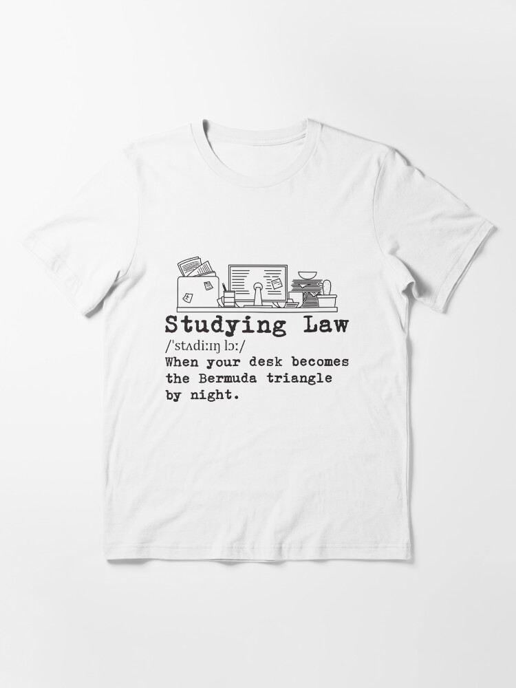 Alternative Ansicht von Studying Law Messy Desk - Messy Desk Gift Essential T-Shirt