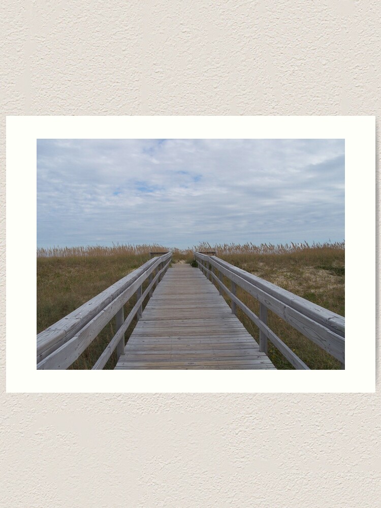 Alternate view of Boardwalk on Hatteras Island Art Print