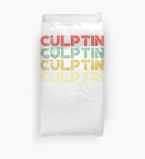 vintage sculpting - retro sculpting Duvet Cover