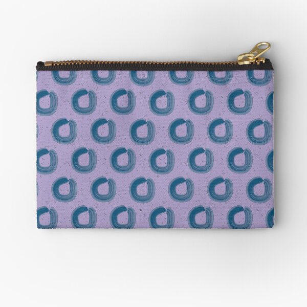 Abstract Lilac Loops Zipper Pouch