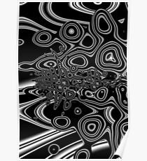 Monochrome Pattern 009 Poster