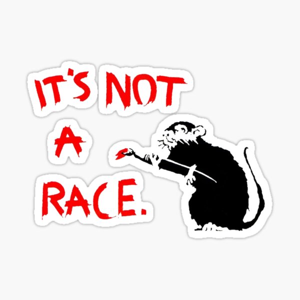 Item preview, Banksy Its Not a Rat Race designed and sold by ThatMerchStore.