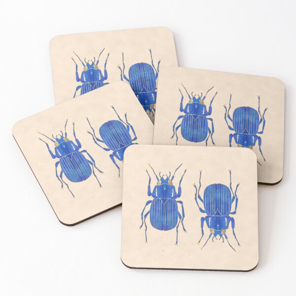 Item preview, Beetle - Indigo and Gold designed and sold by Olooriel.