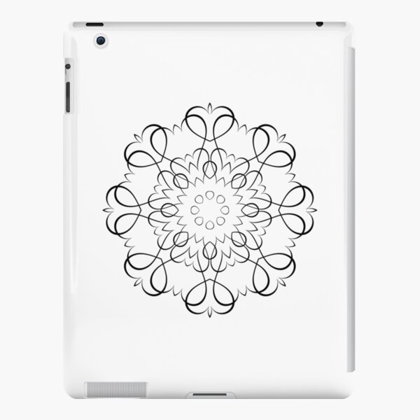 Blackwork Hearts iPad Snap Case