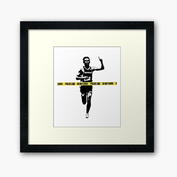 Item preview, Banksy Marathon Runner Police Line designed and sold by ThatMerchStore.