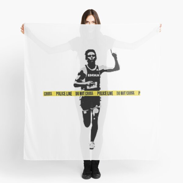 Banksy Marathon Runner Police Line Scarf