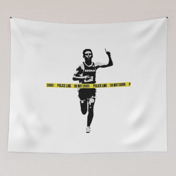 Item preview, Banksy Marathon Runner Police Line designed and sold by ThatMerchStore.