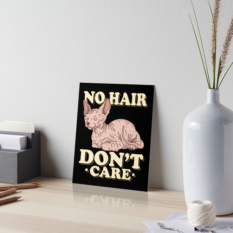ACEO PRINT Funny Bathroom Art Nude Cat Whimsical Big Eye Sphynx Sphinx EVK 