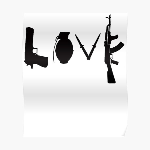 Banksy Love Guns Poster
