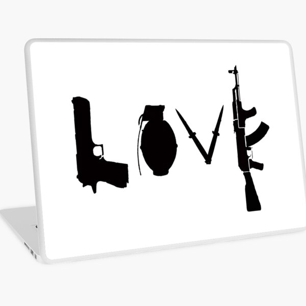 Banksy Love Guns Laptop Skin