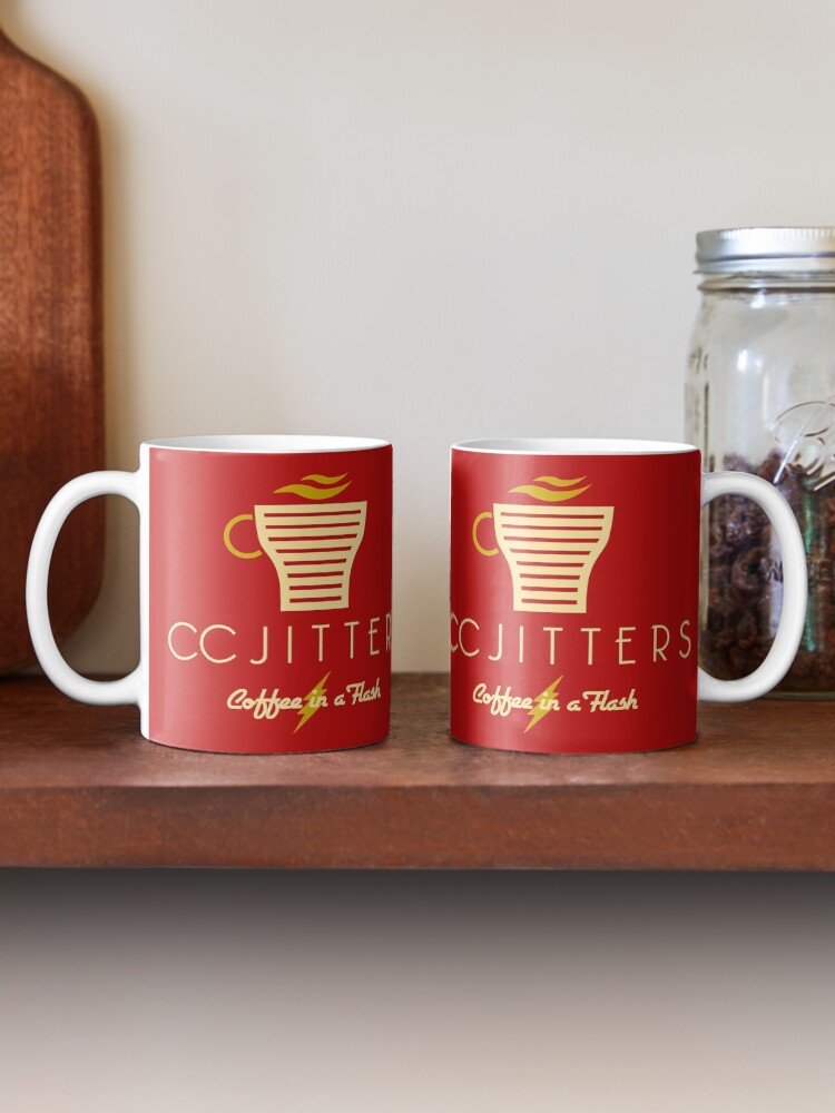 "CC Jitters Coffee in a Flash" Mug by McPod Redbubble