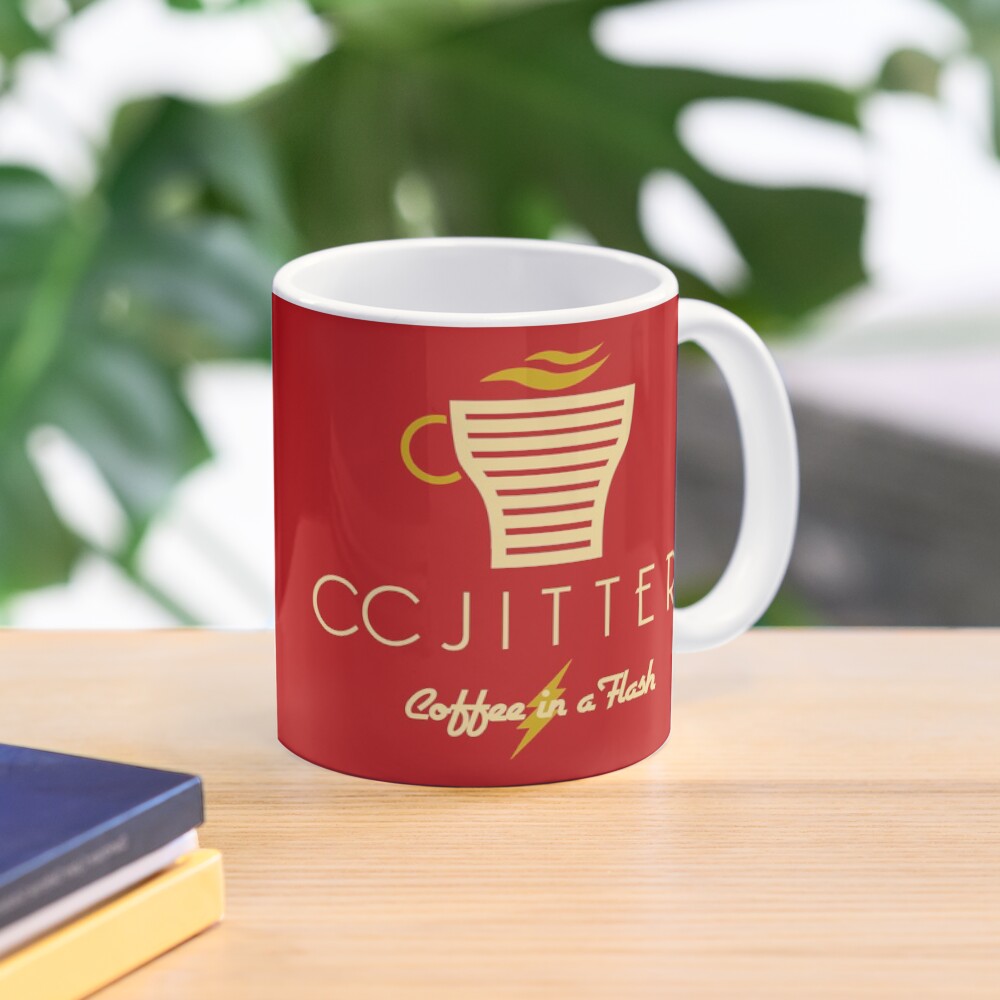 "CC Jitters Coffee in a Flash" Mug by McPod Redbubble