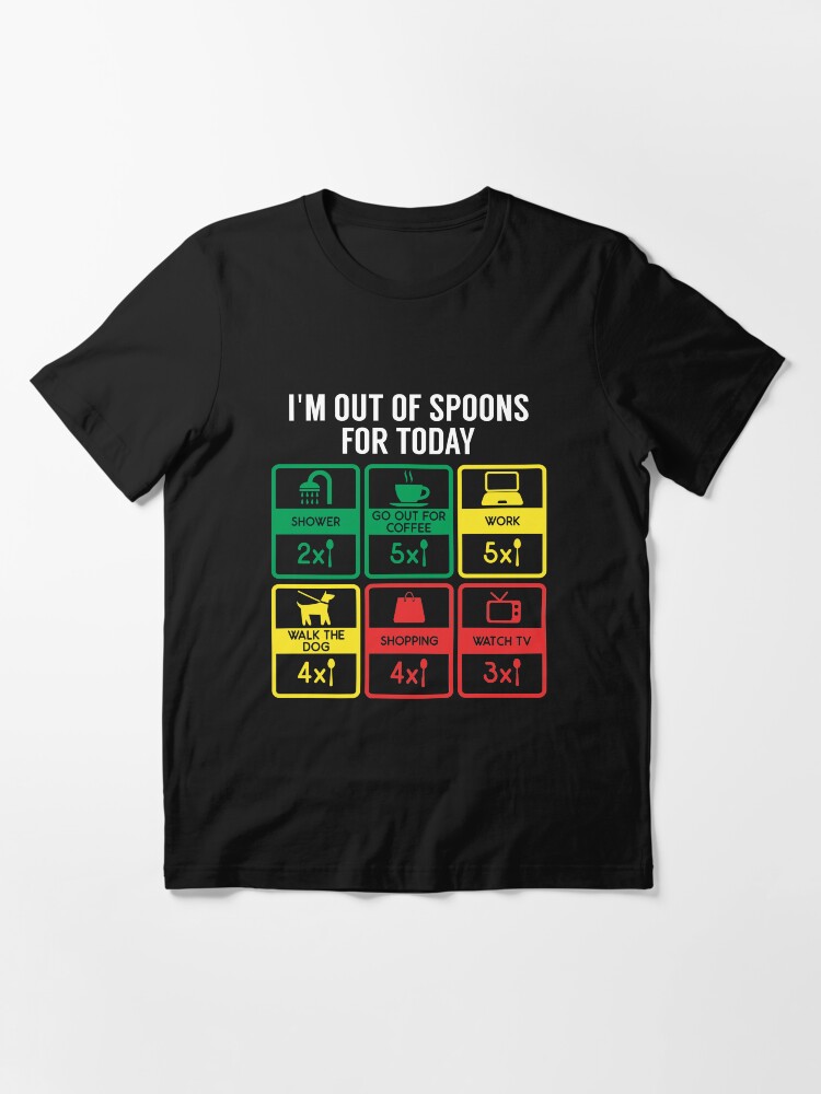 Alternative Ansicht von Out Of Spoons Autoimmune Disease - Autoimmune Disease Gift Essential T-Shirt