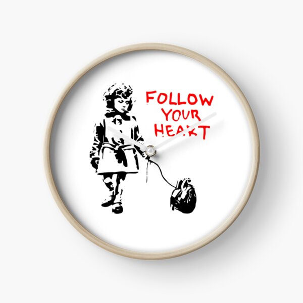 Item preview, Banksy Follow Your Heart designed and sold by ThatMerchStore.