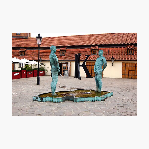 Item preview, Peeing Men. Kafka Museum. Prague, Czech Republic designed and sold by jwhimages.