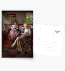 Sewing - I can watch her sew for hours Postcards