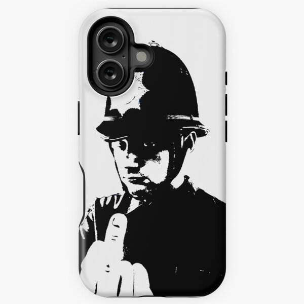 Item preview, Banksy Swearing Policeman designed and sold by ThatMerchStore.