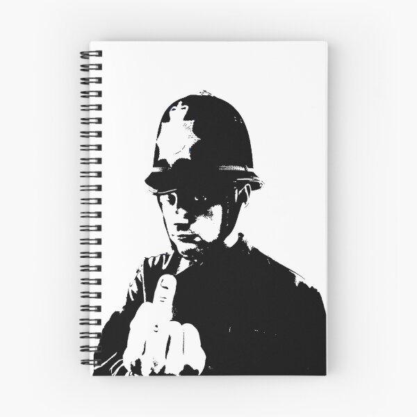 Item preview, Banksy Swearing Policeman designed and sold by ThatMerchStore.