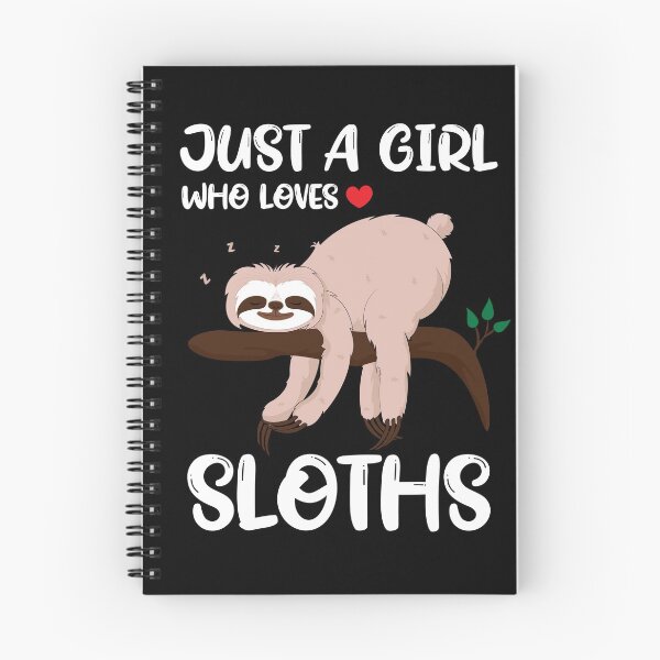 Item preview, Just A Girl Lazy Sloth Funny Cute Gift Idea for Girls Kids designed and sold by ZNOVANNA.