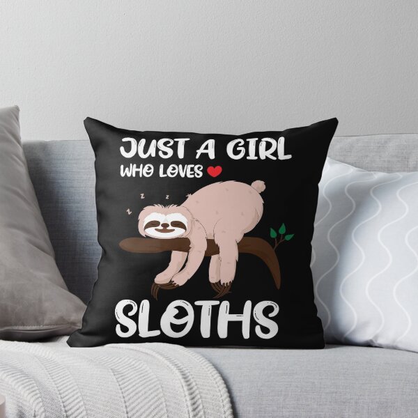 Item preview, Just A Girl Lazy Sloth Funny Cute Gift Idea for Girls Kids designed and sold by ZNOVANNA.