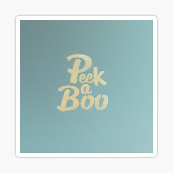 Peel-a-boo ! Sticker