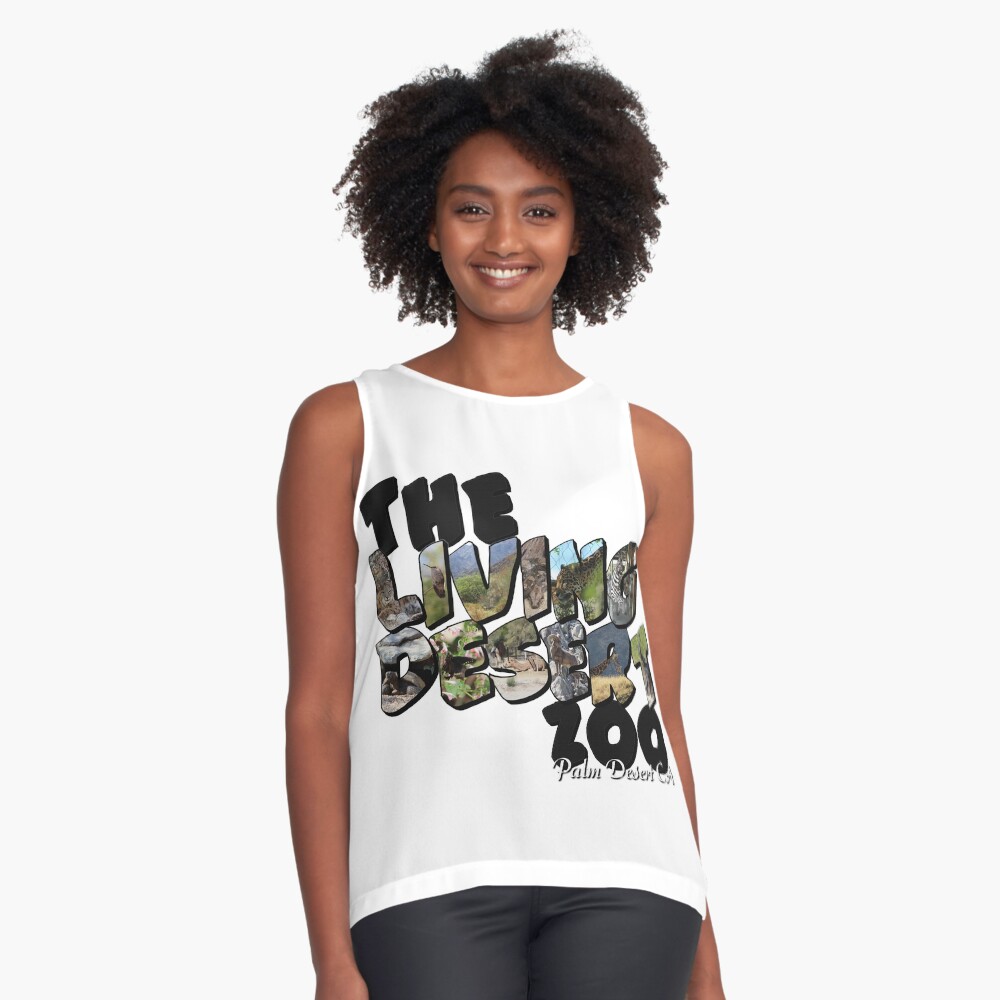 The Living Desert Zoo Big Letter Sleeveless Top