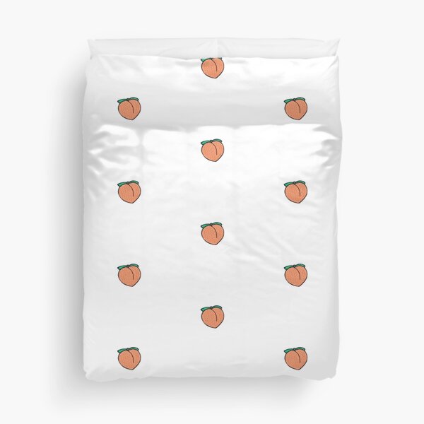 Peach Emoji Duvet Covers Redbubble