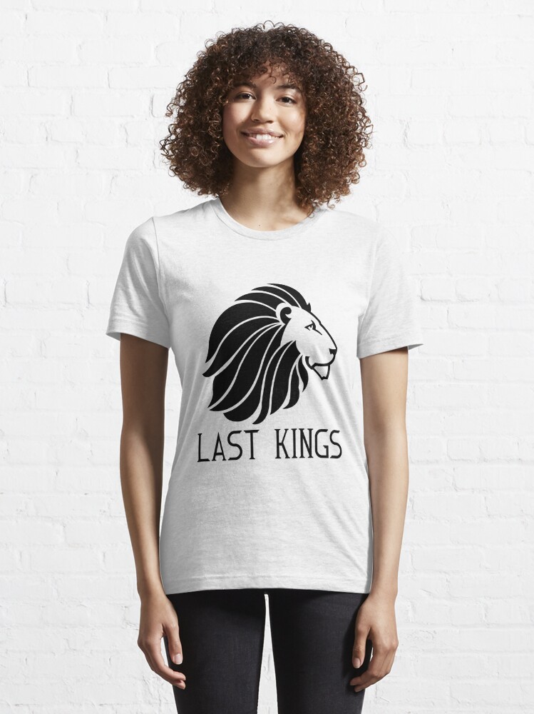 t-shirt, baseball shirt, black and white, shirt, tyga, last kings