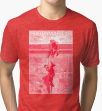Protomartyr (red engraving) Tri-blend T-Shirt