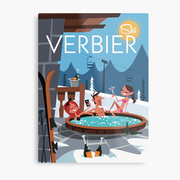 Item preview, Ski Verbier Poster designed and sold by Gary Godel.
