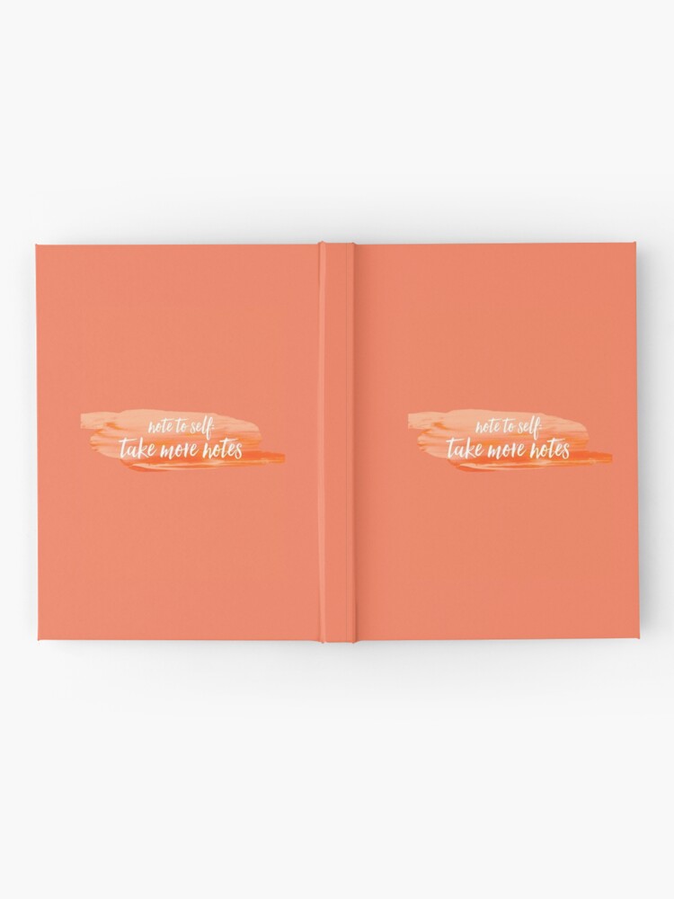 Alternate view of note to self Hardcover Journal